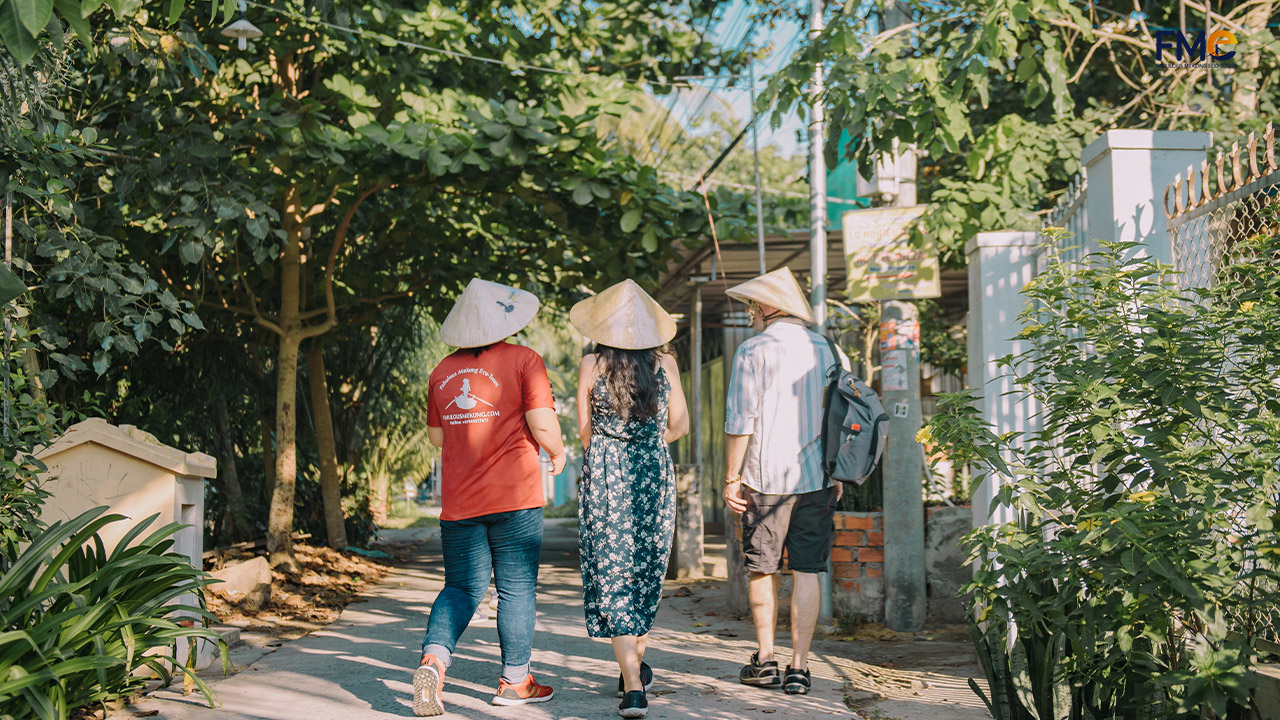 Enjoy local life by walking in the village