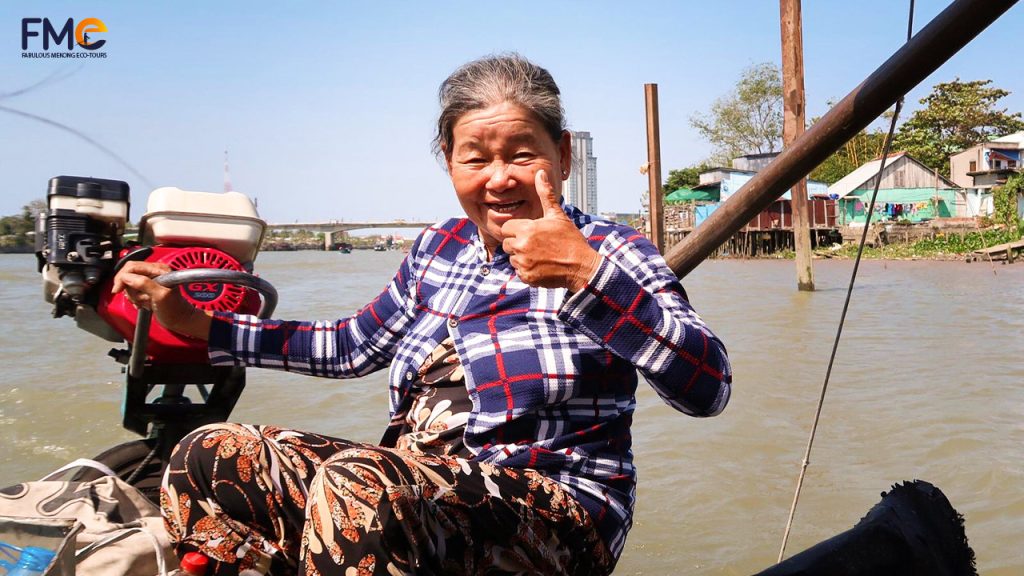 Boat river in Can Tho, Mekong Delta