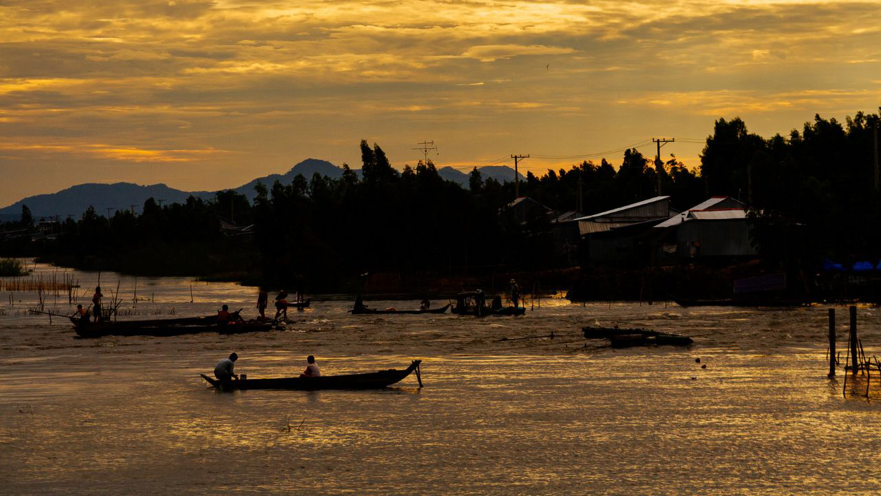 Fishing boat in An Giang