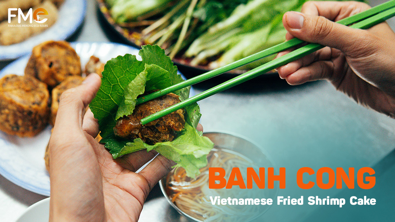 Banh Cong - Vietnamese fried shrimp cake local food