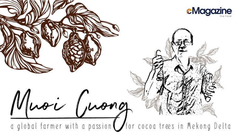 Mr Muoi Cuong farmer cocoa Mekong Delta
