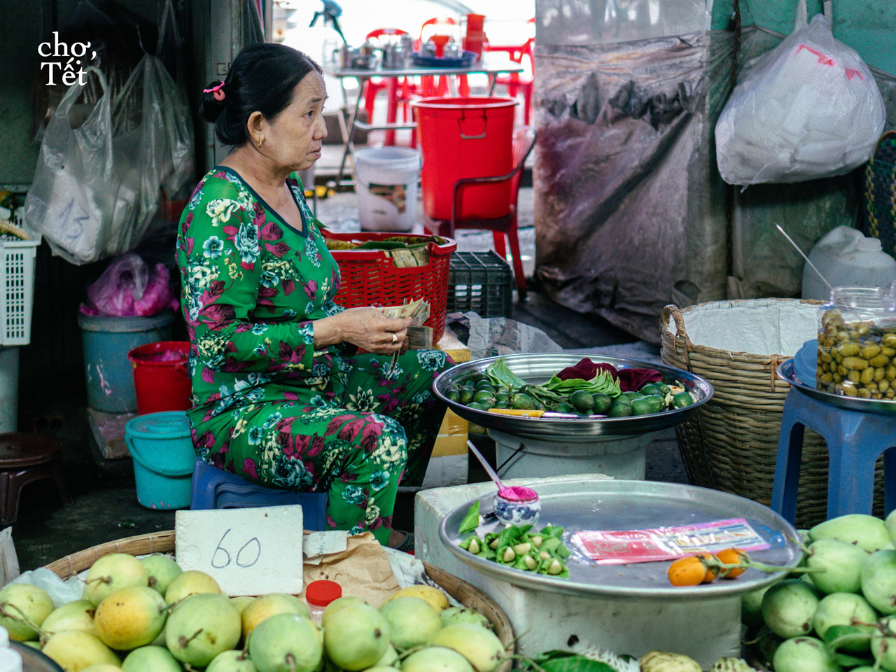 Betel and areca in Can Tho Tet market