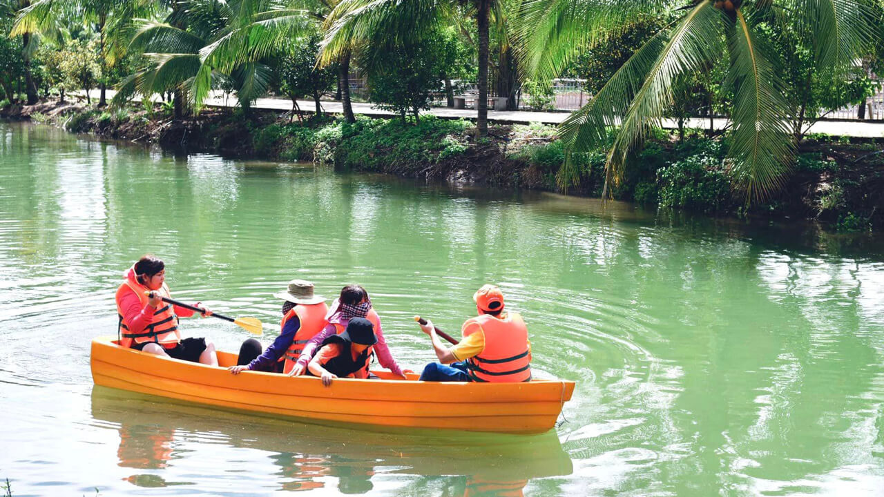 Canoeing at My Quynh Safari in Long An