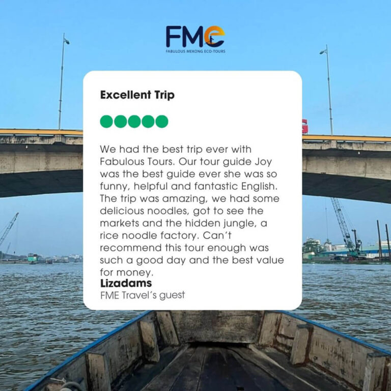 Customers Lizadams talk about a wonderful day through the canals and floating markets with FME