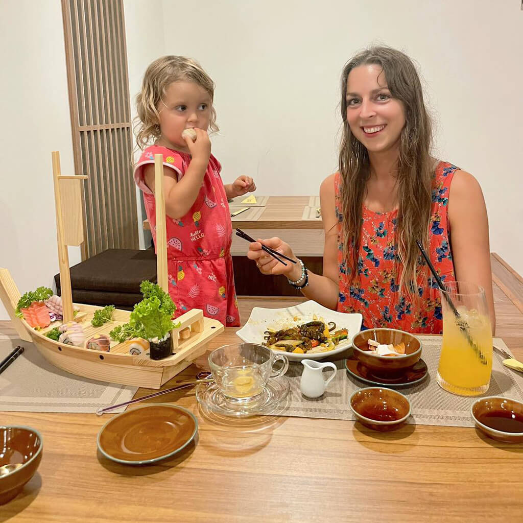 Customers dine at Tinh Binh restaurant in Vinh Long