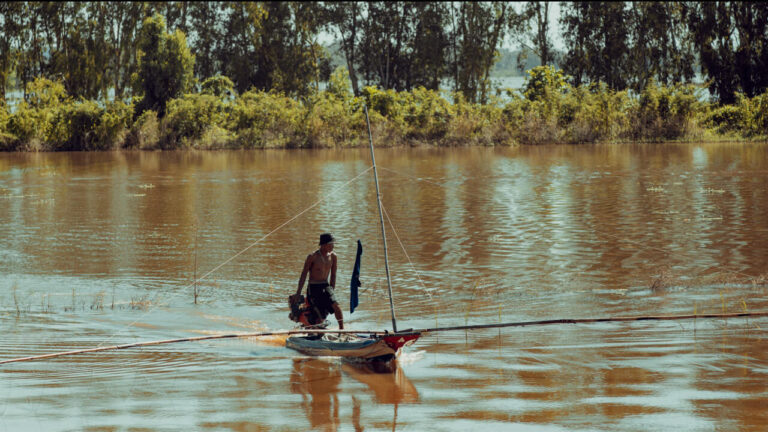 Fishermen in An Giang during high water season