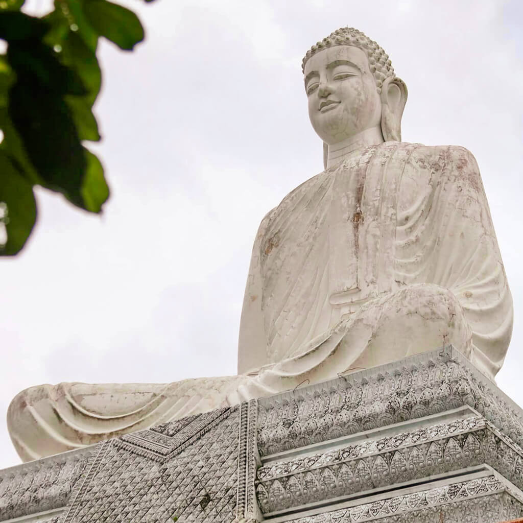 Statue of Shakyamuni at Kal Bo Pruk Khmer Pagoda in An Giang