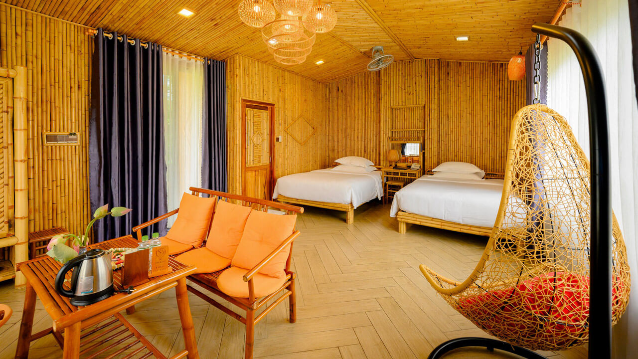 Room interior at Can Tho Eco Resort