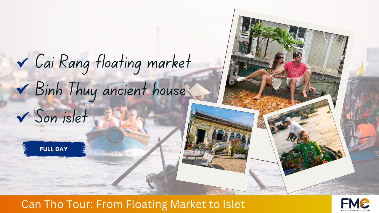 Full-day Tour Floating Market - Binh Thuy house - Son islet