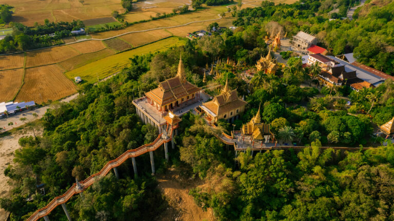 Ta Pa Pagoda campus seen from above