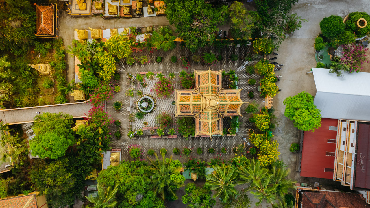 Ta Pa Pagoda from above