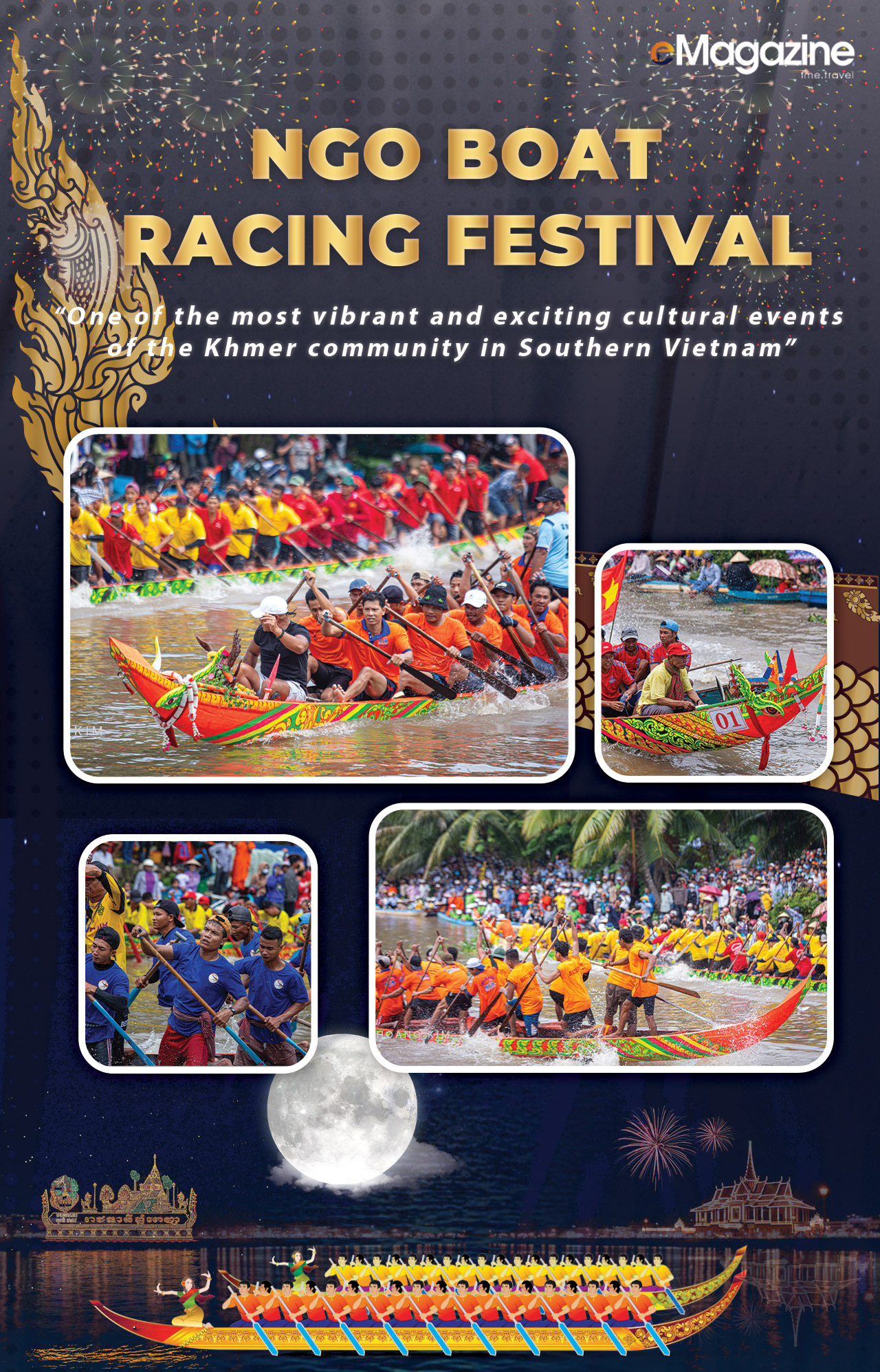 Ngo boat Racing Festival in Mekong